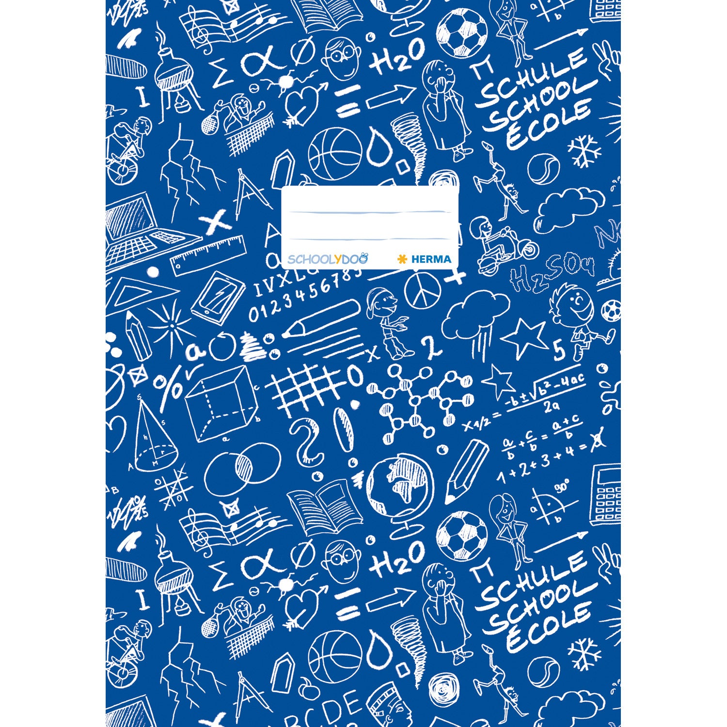HERMA Heftschoner – Kunststoff, mit Beschriftungsfeld, blau, 428×306 mm