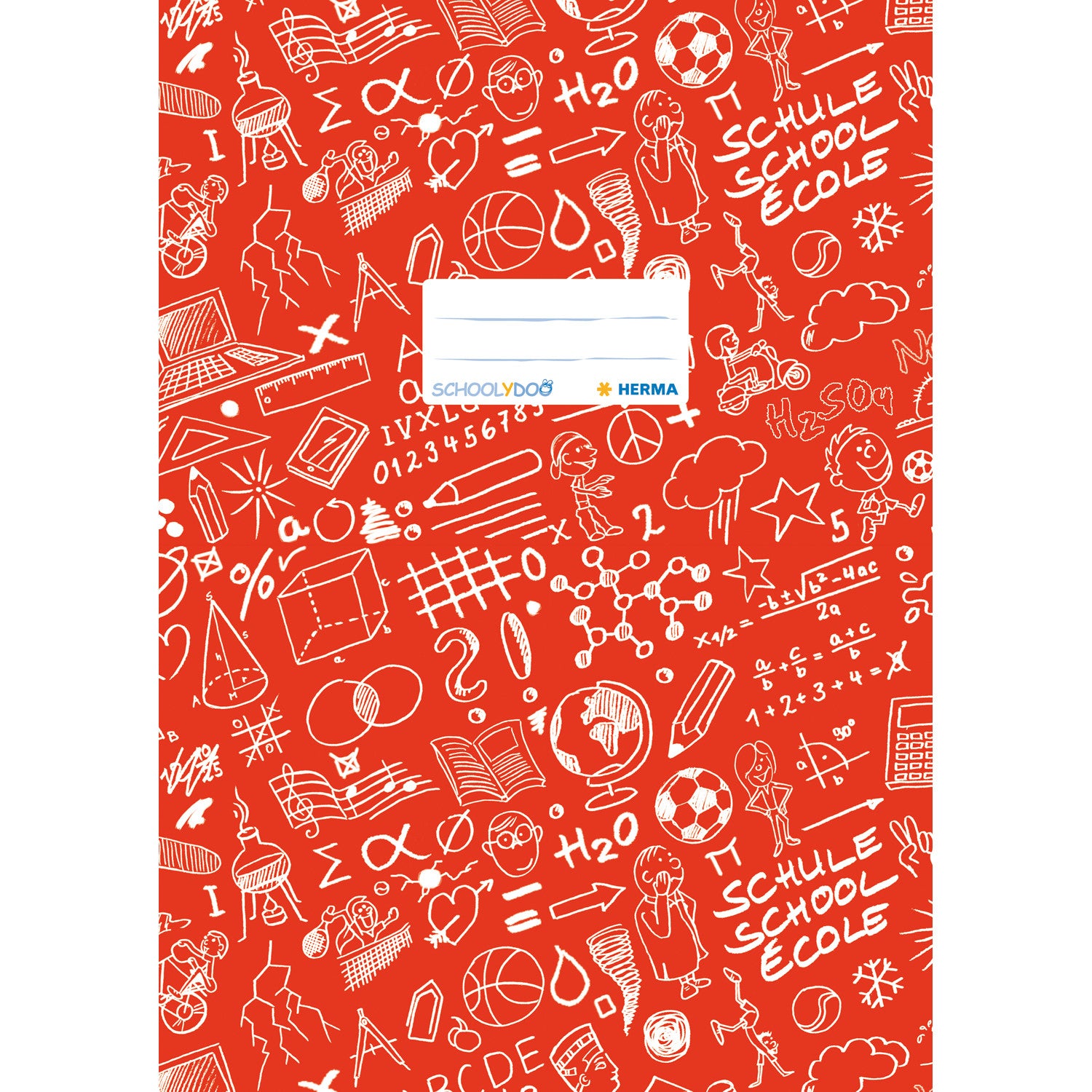 HERMA Heftschoner – Kunststoff, mit Beschriftungsfeld, Rot, 428×306 mm