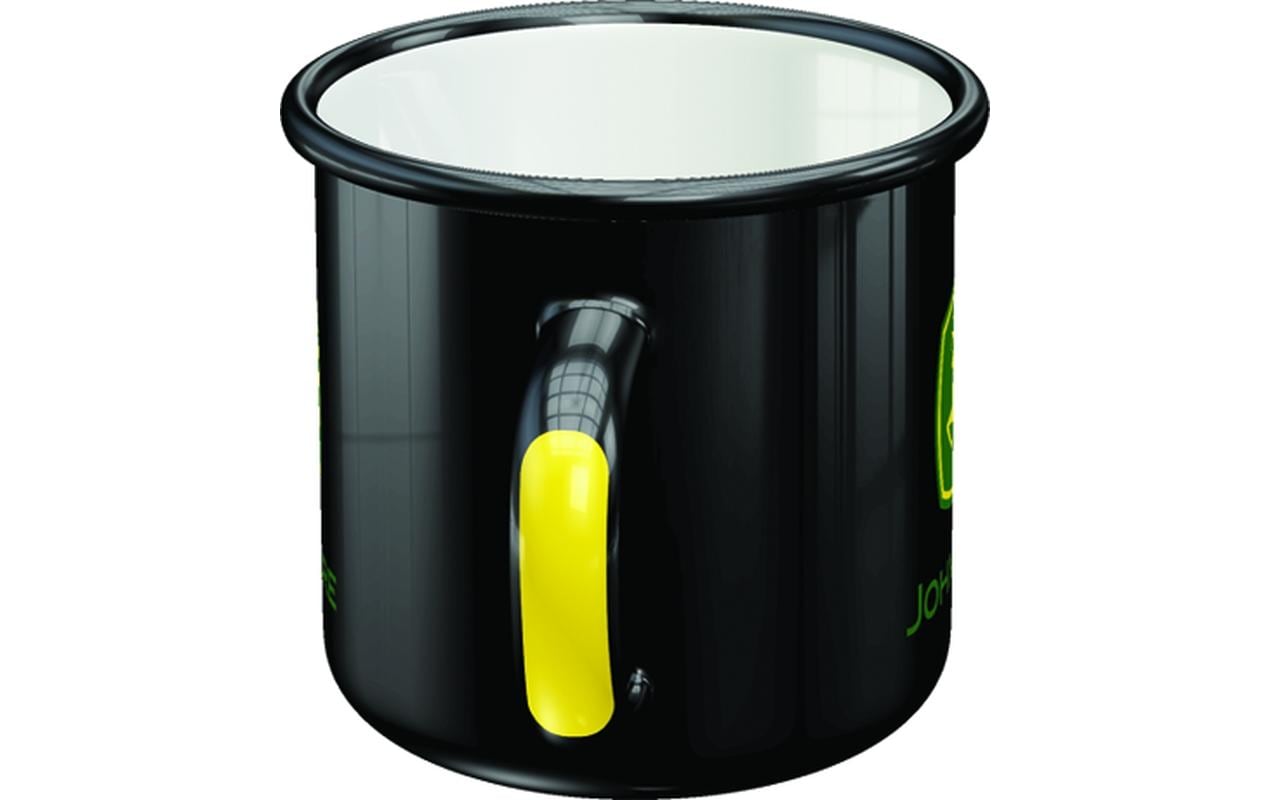 Nostalgic Art Emaillebecher – 360 ml, Ø 8,0 cm, Emaille, Schwarz