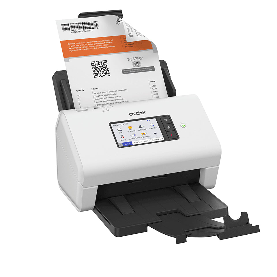 Brother ADS-4900W – Dokumentenscanner, Legal, Duplex, 60 ppm, 600 dpi, ADF 100 Blatt, WLAN, LAN, USB