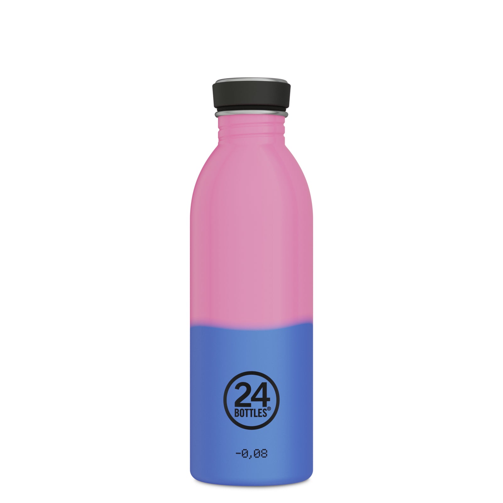 24Bottles Trinkflasche Urban Reactive – 5 dl – Edelstahl, Schraubverschluss, auslaufsicher – Pink/Blau