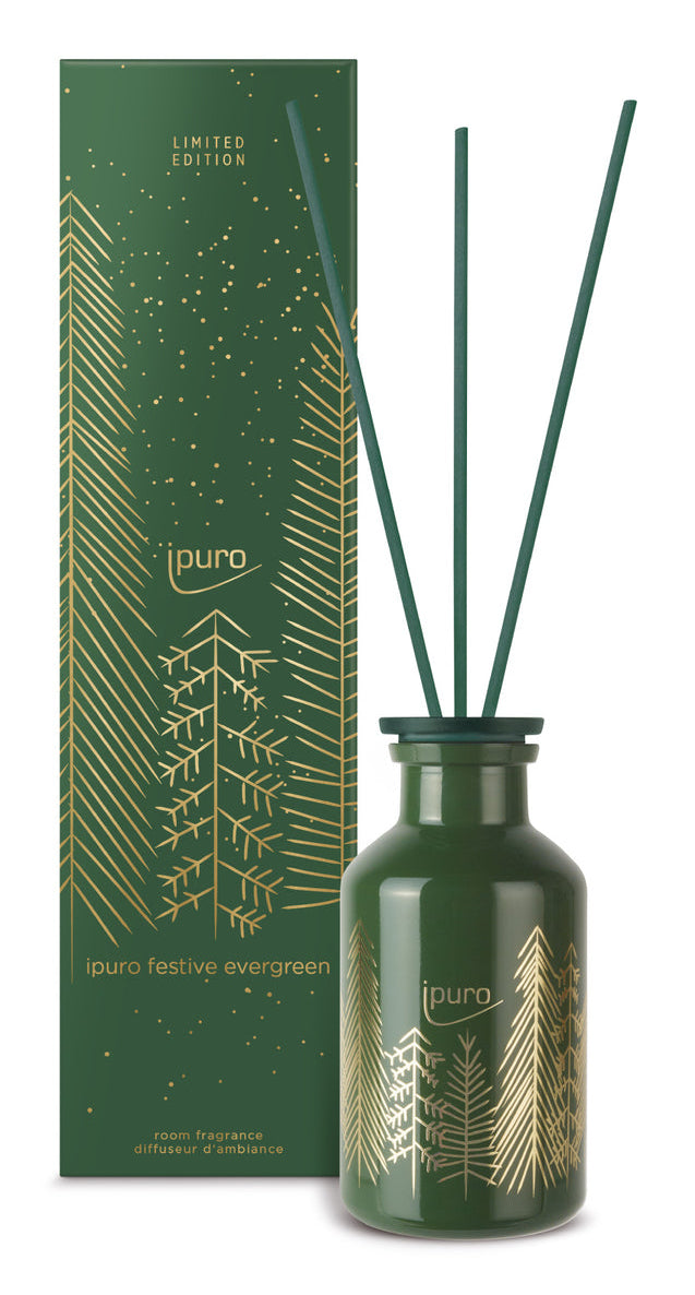 ipuro Duftstäbchen Festive Evergreen Kiefer, Braun – 240 ml