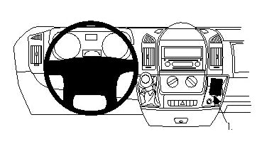 Brodit ProClip 213473 – Auto-Halterung – Schwarz