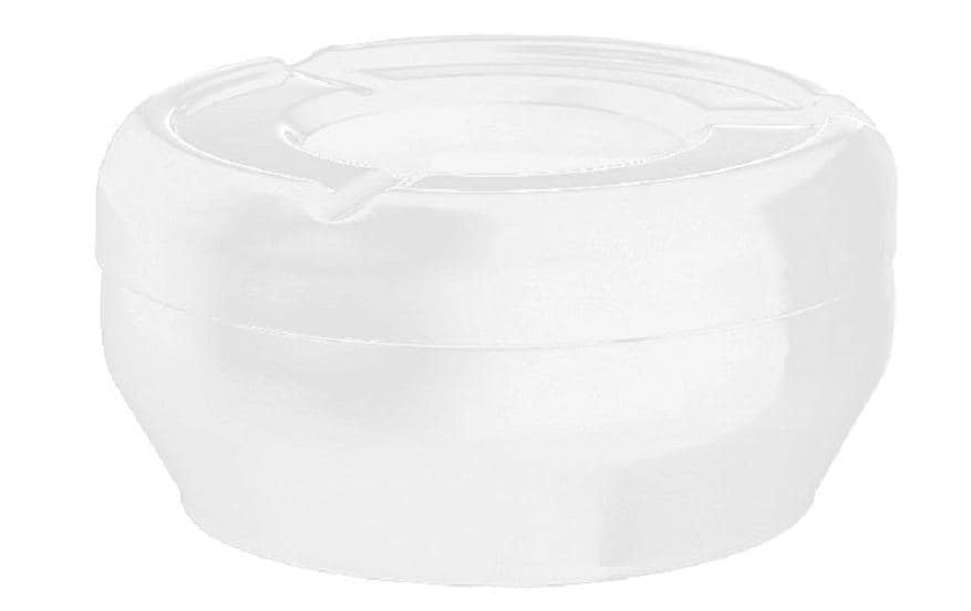 Paderno Aschenbecher – Ø 12 cm, H 5 cm, Melamin, Weiss