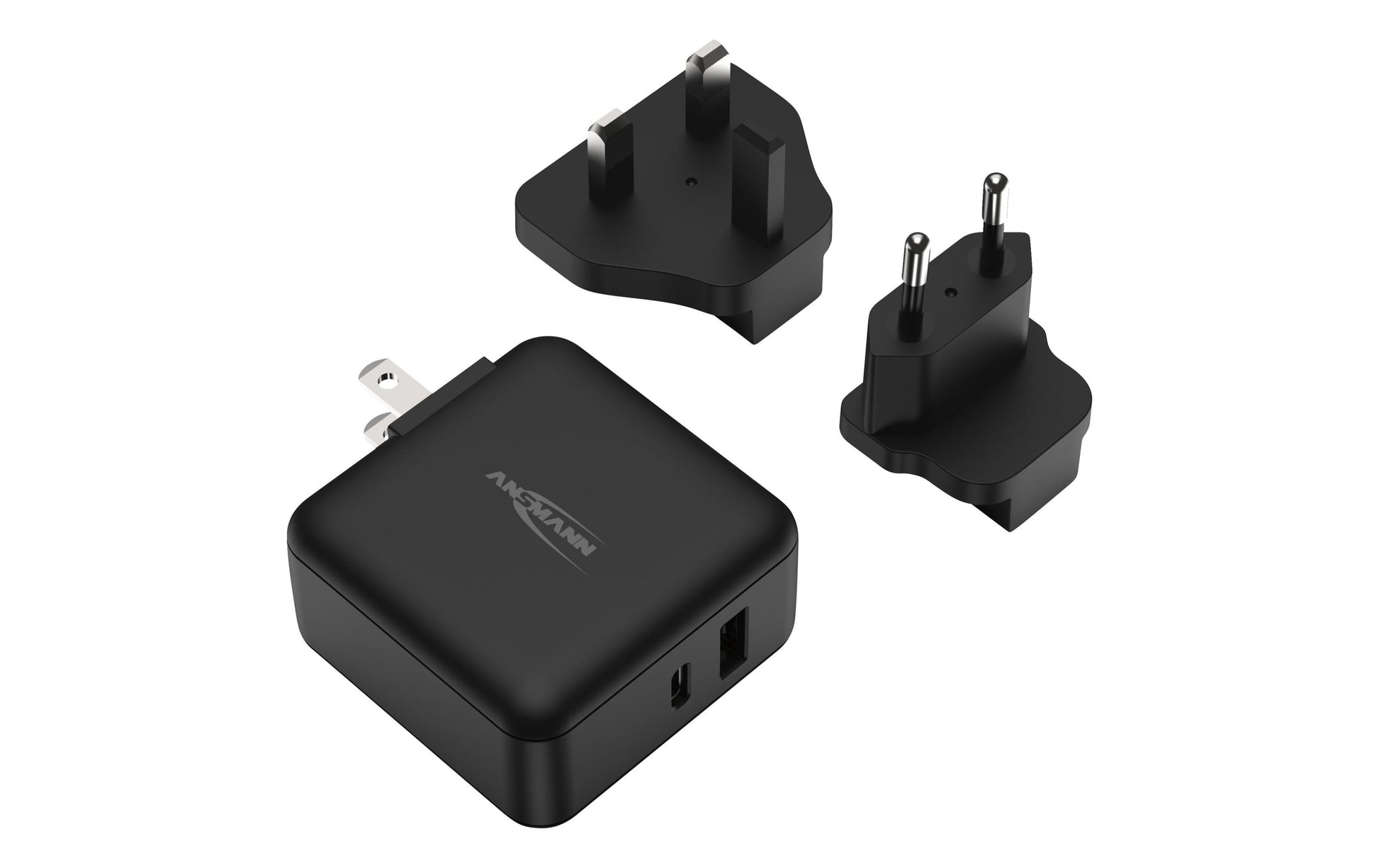 Ansmann Travel Charger TC230PD USB-Wandladegerät 30 W – USB-C×1, USB-A×1 – Schwarz