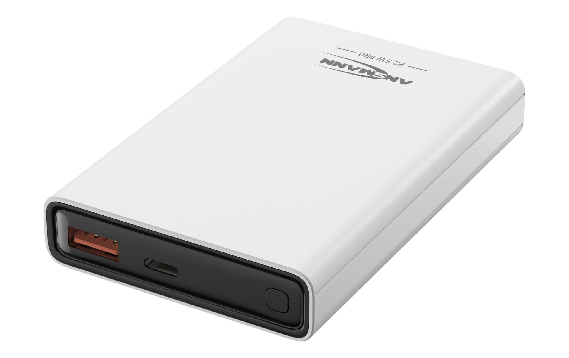 Ansmann PB320PD Powerbank 10'000 mAh – 22,5 W PD, 1× USB-C, 1× USB-A, weiss