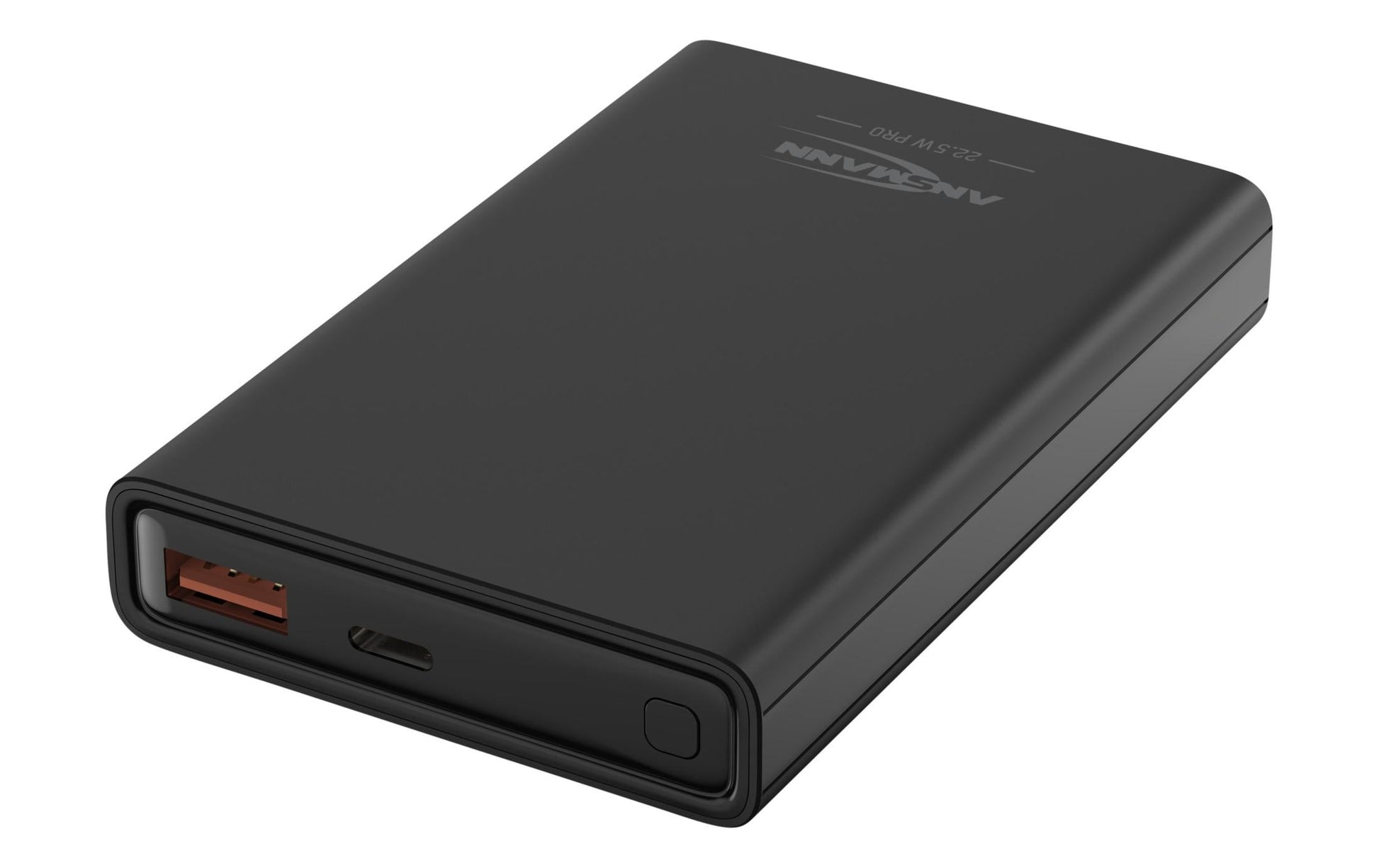 Ansmann PB222PD Powerbank 10'000 mAh – 22,5 W PD, 1× USB-C, 1× USB-A, schwarz