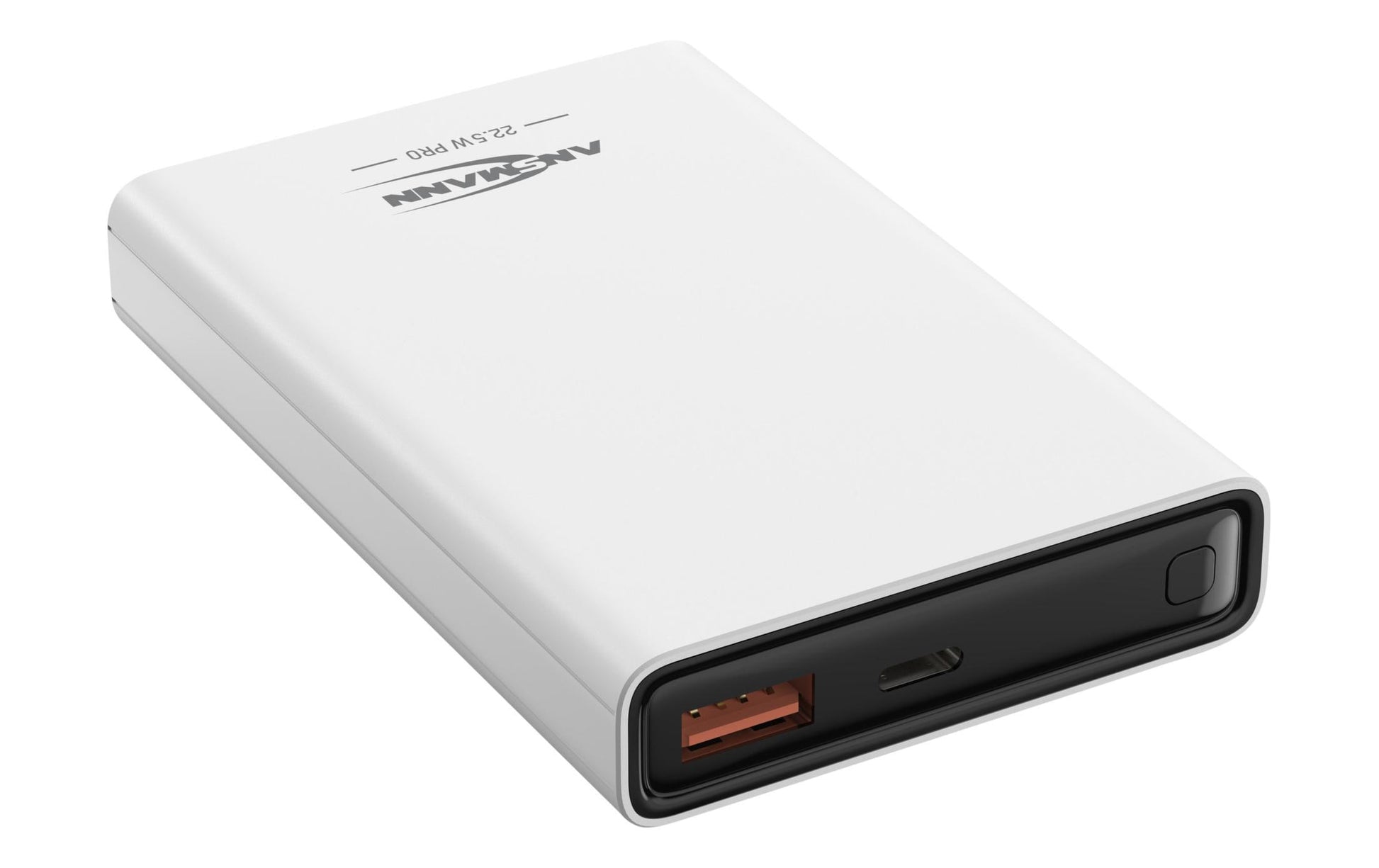 Ansmann PB320PD Powerbank 10'000 mAh – 22,5 W PD, 1× USB-C, 1× USB-A, weiss