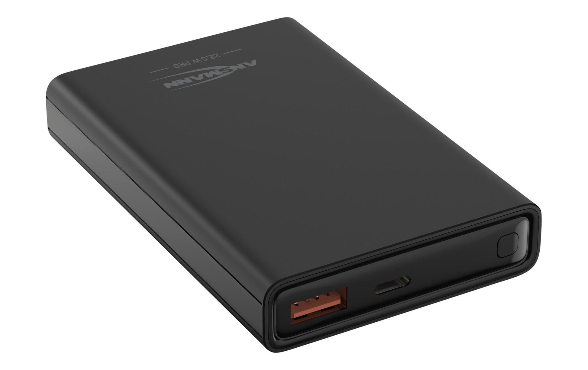 Ansmann PB222PD Powerbank 10'000 mAh – 22,5 W PD, 1× USB-C, 1× USB-A, schwarz