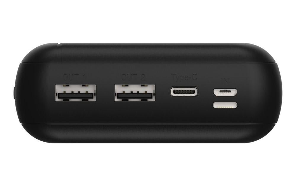 Ansmann Powerbank 30'000 mAh – 1× USB-C, 1× USB-A, schwarz