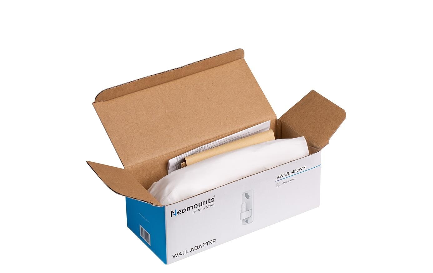 Neomounts AWL75-450WH – VESA-Adapterplatte – Wand – Aluminium – Weiss – für DS70-450BL1, DS75-450BL2