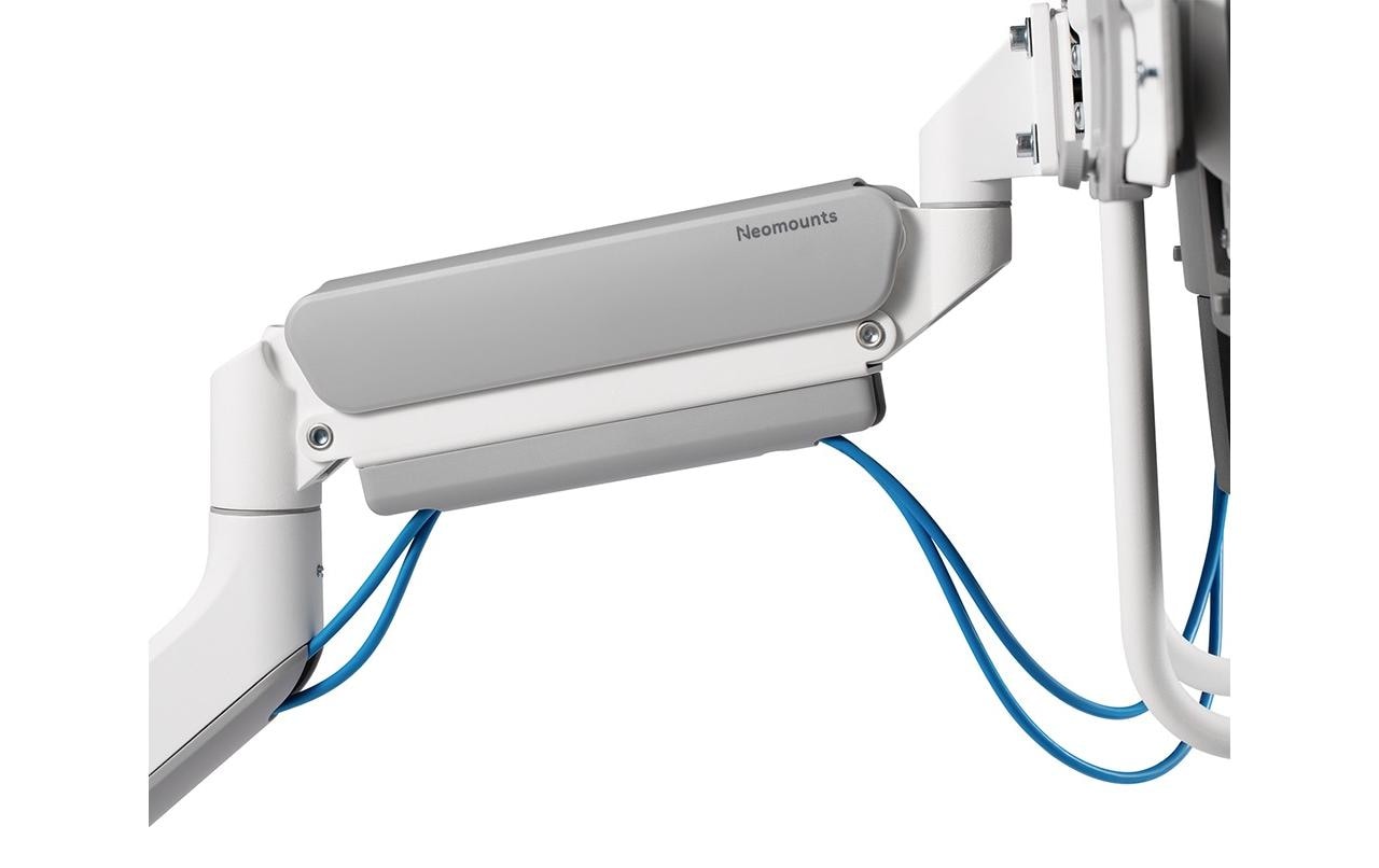 Neomounts DS75-450WH2 – Monitorarm, Dual, Tischklemme, bis 32", VESA 75 × 75/100 × 100 mm, 8 kg, weiss