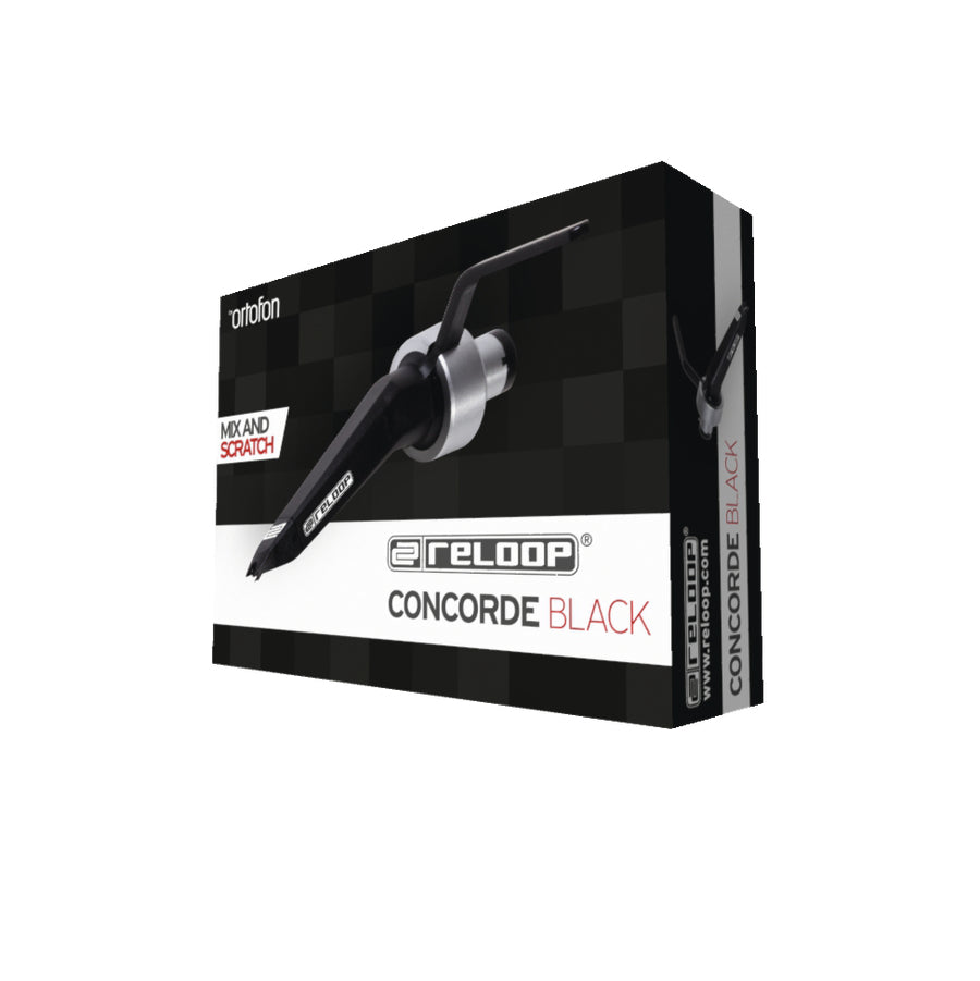 Reloop Concorde – Tonabnehmer – sphärische Nadel – 5 mV – Auflagekraft 3–5 g – schwarz – inkl. Headshell