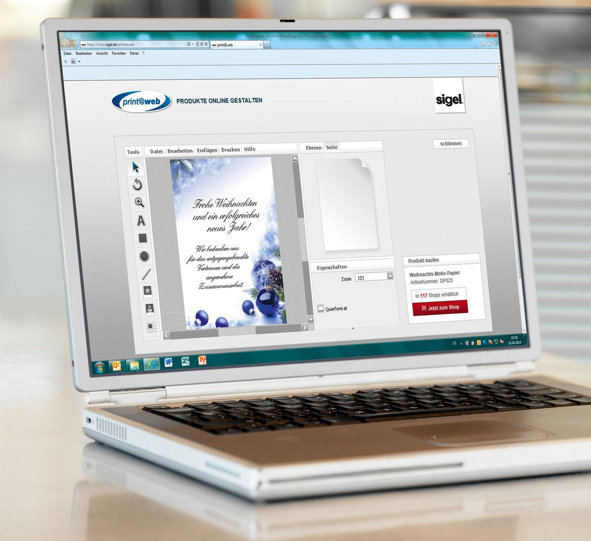 Sigel Motivpapier – A4, 90 g/m², mehrfarbig, Motiv: Blue Harmony – für Inkjet/Laser/Kopierer – FSC – 100 Blatt