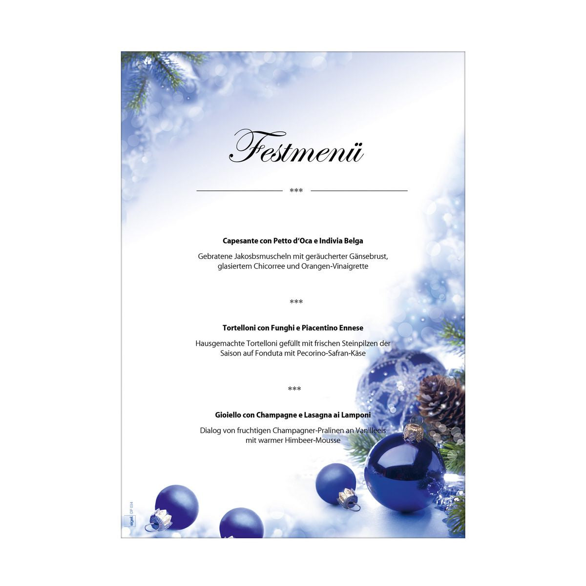 Sigel Motivpapier – A4, 90 g/m², mehrfarbig, Motiv: Blue Harmony – für Inkjet/Laser/Kopierer – FSC – 100 Blatt