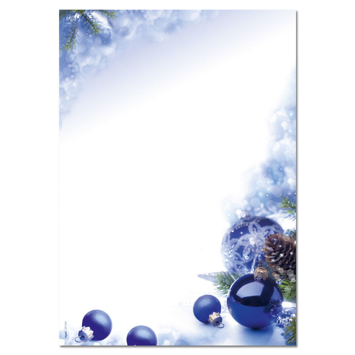 Sigel Motivpapier – A4, 90 g/m², mehrfarbig, Motiv: Blue Harmony – für Inkjet/Laser/Kopierer – FSC – 100 Blatt