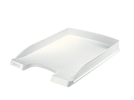 Leitz Briefkorb – mit Beschriftungsfeld, matt, weiss, B 255 × H 35 × T 357 mm, Serie Slim