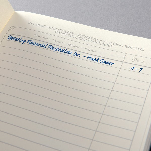 Sigel Notizbuch A4, kariert, Fadenheftung, 194 Seiten, 80 g/m² – schwarz