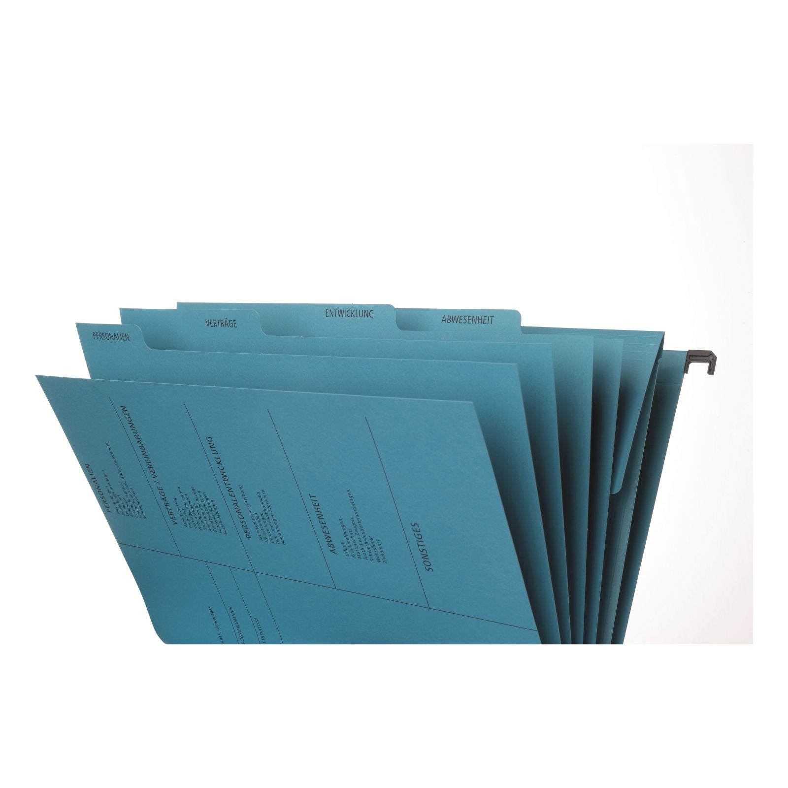 Pagna Hängeordner für A4 – Karton, Blau, 345 × 245 mm, mit Vordruck