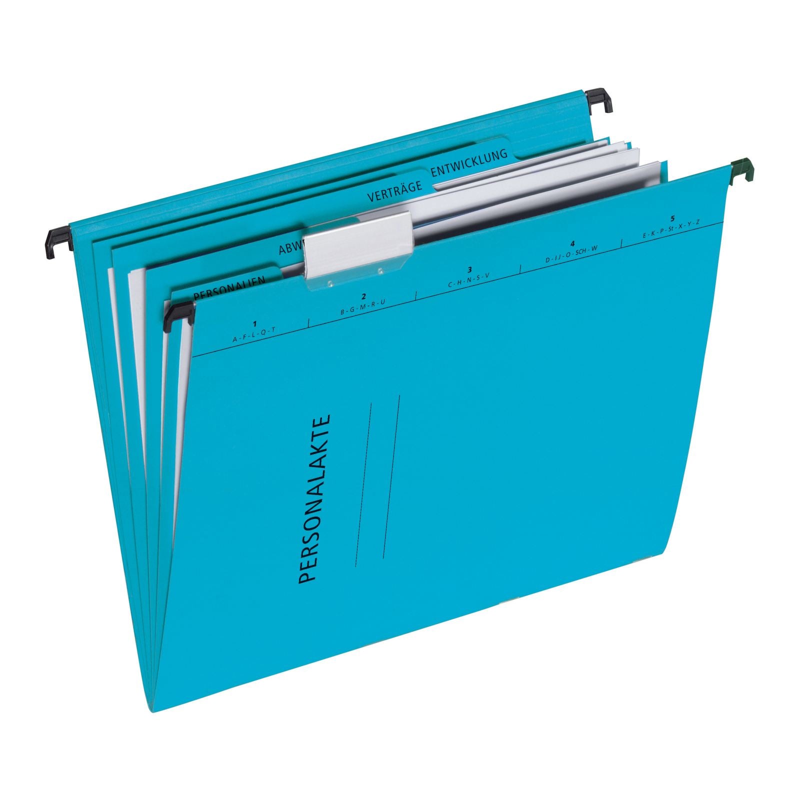 Pagna Hängeordner für A4 – Karton, Blau, 345 × 245 mm, mit Vordruck