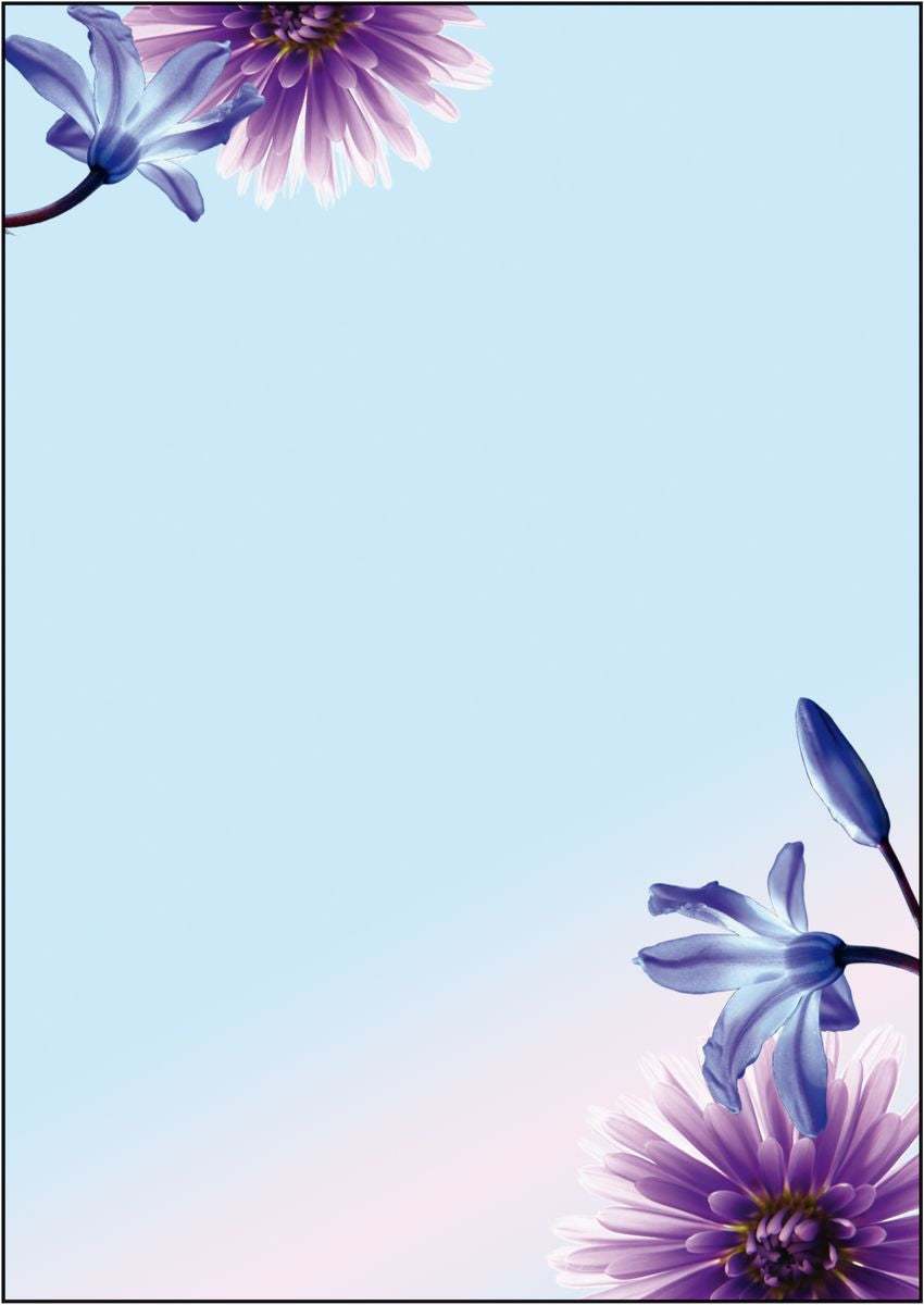 Sigel Designpapier Blue Emotion – A4, 90 g/m², 50 Blatt