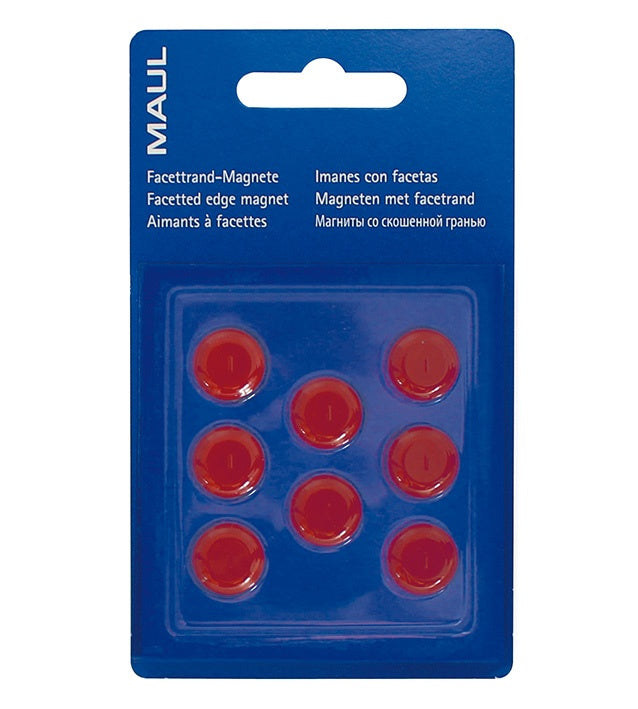 MAUL Starter-Kit – für Whiteboards, inkl. runde Magnete, Ø 15 mm, H 7 mm – 8-teilig