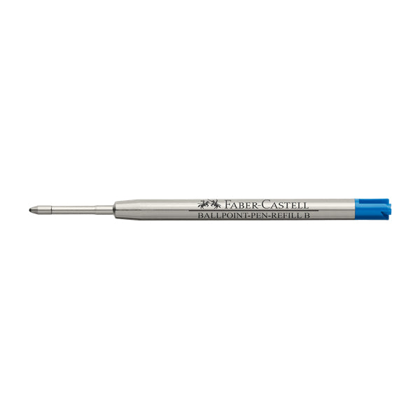 Faber-Castell Ersatzmine Grip B 148743 Kugelschreiber-Mine – Blau, Breit, dokumentenecht