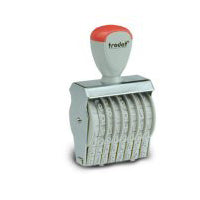 Trodat Ziffernstempel 1548 8-stellig Classic – ergonomische Griffe, Prägungsgrösse 4 × 32 mm