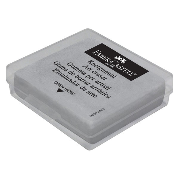 Faber-Castell Radierer – für Kreide, Kohle – 38 × 8 × 35 mm – Kunststoff – Grau