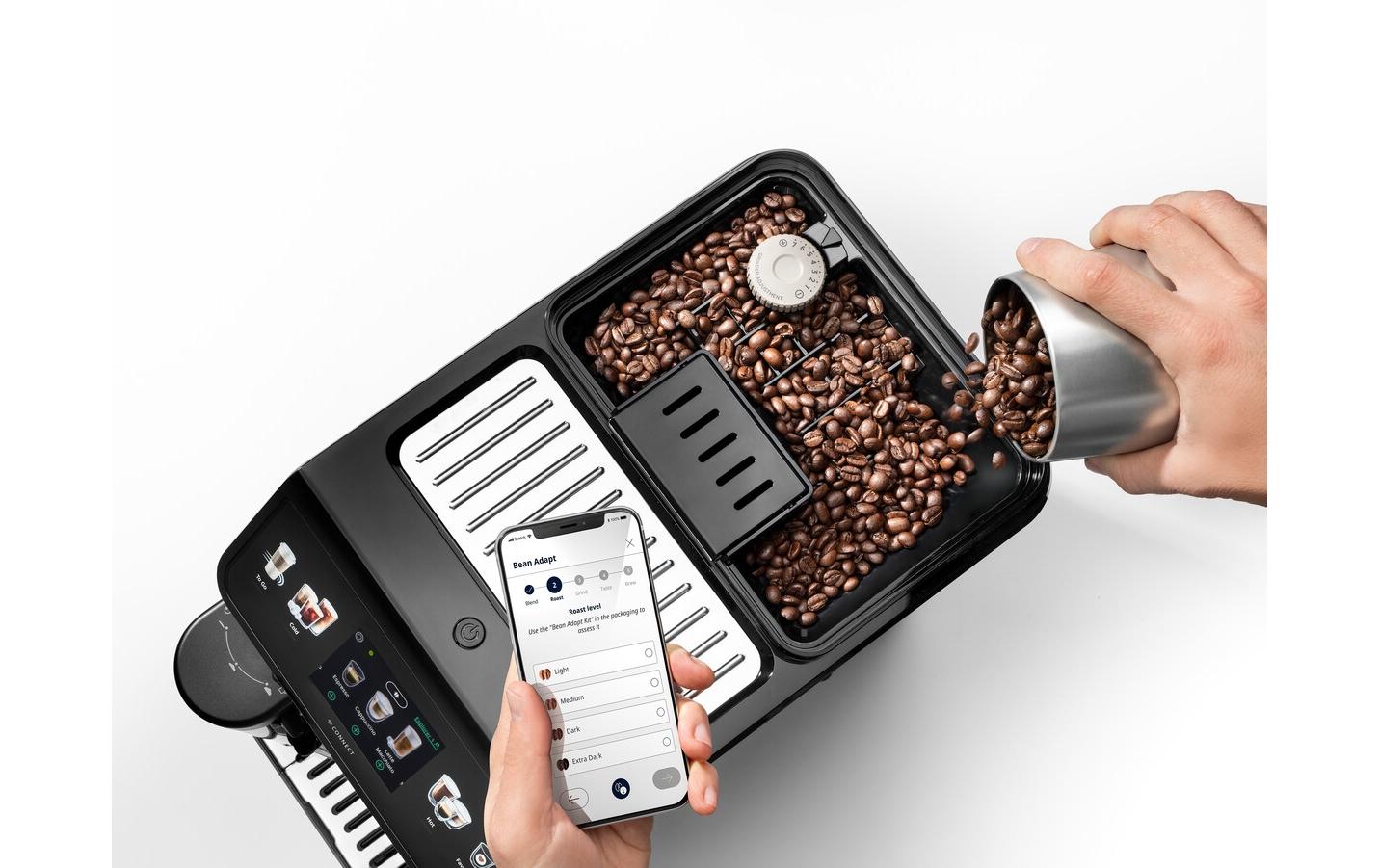 De’Longhi Eletta Explore Kaffeevollautomat – 19 bar, 1,8 l, 300 g, Schwarz