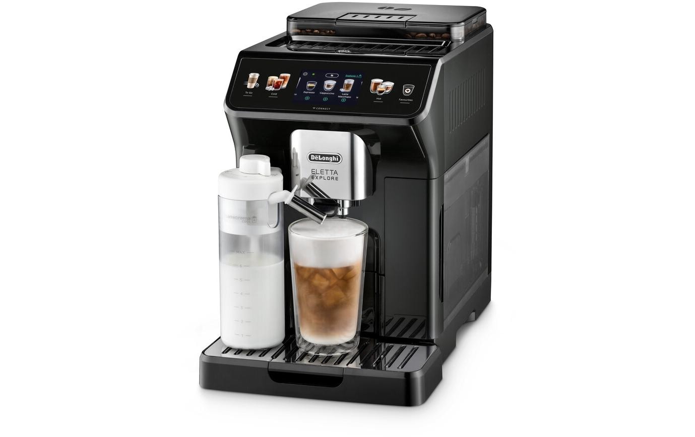 De’Longhi Eletta Explore Kaffeevollautomat – 19 bar, 1,8 l, 300 g, Schwarz