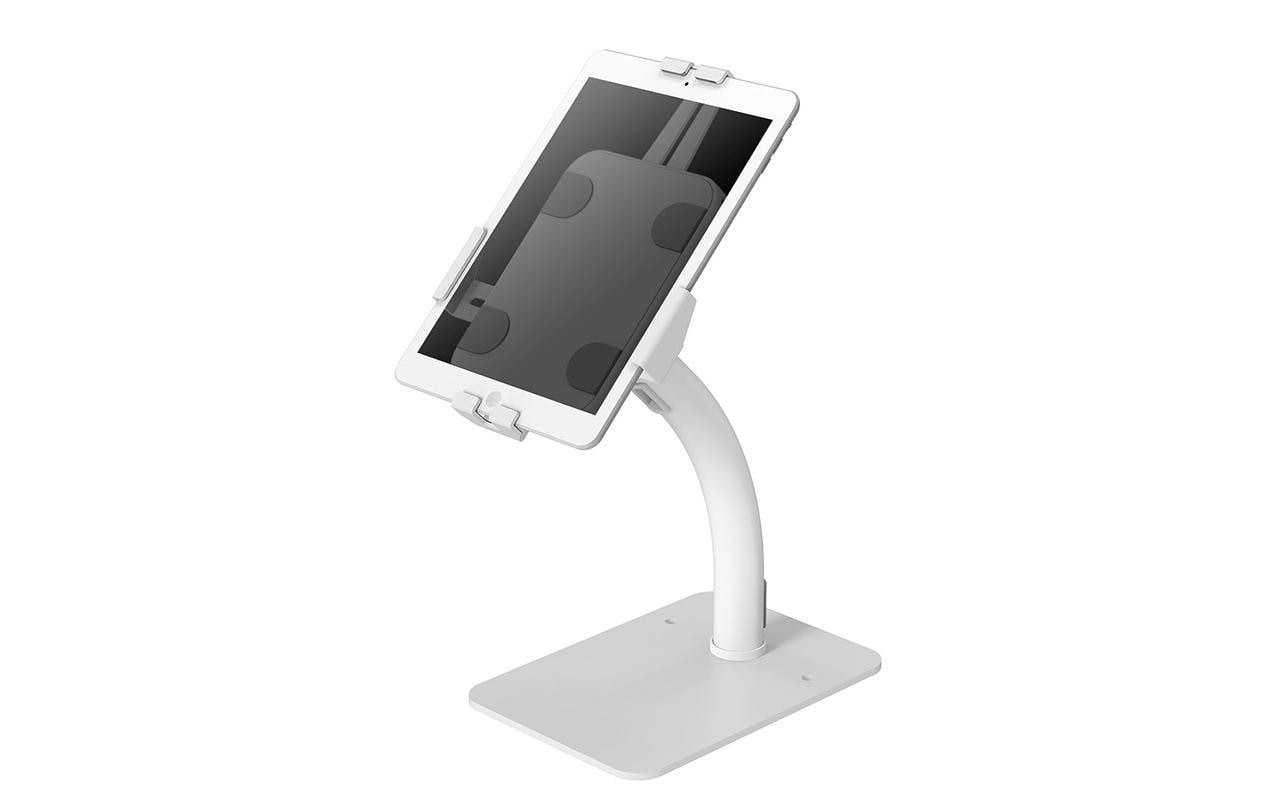 Neomounts Tablet-Tischhalterung – 7,9–11", abschliessbar – Weiss