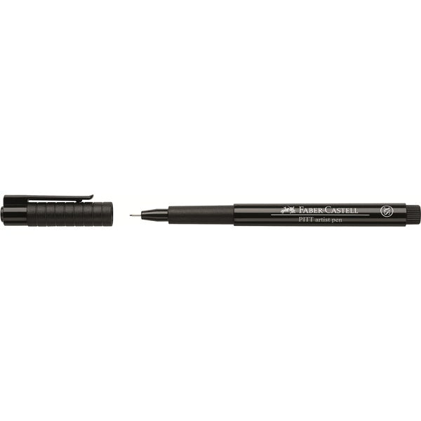 Faber-Castell Pitt Artist Pen XS Pigment Liner – 0,1 mm, schwarz, wasserfest