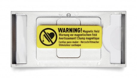 Durable CLASSIC Namensschild – 65 × 30 mm – Magnet, silber – Pack à 10