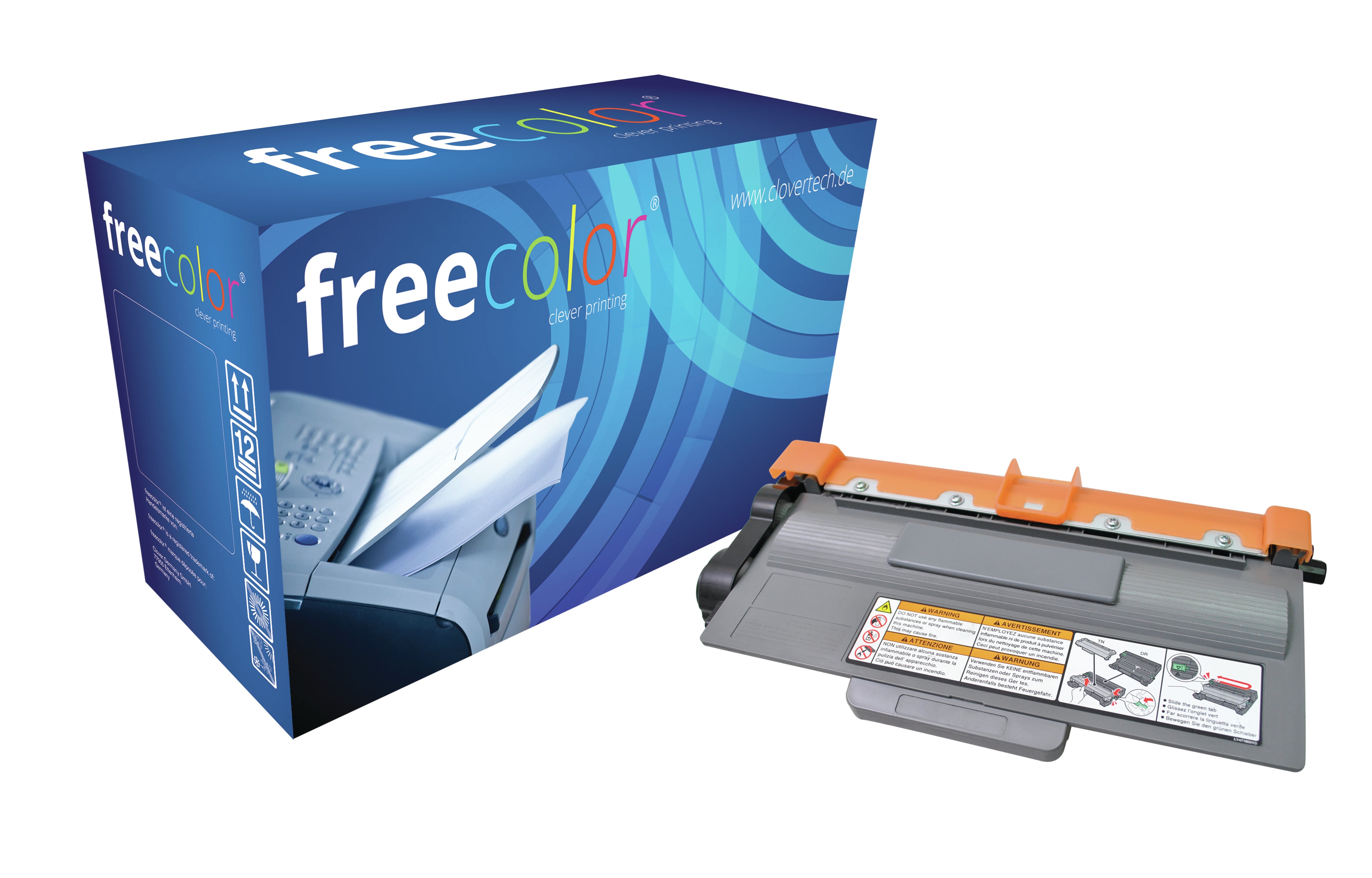 Freecolor TN3380 Schwarz Toner – Kompatibel – 8'000 Seiten – für Brother HL-6180/MFC-8510/MFC-8950 u. a.