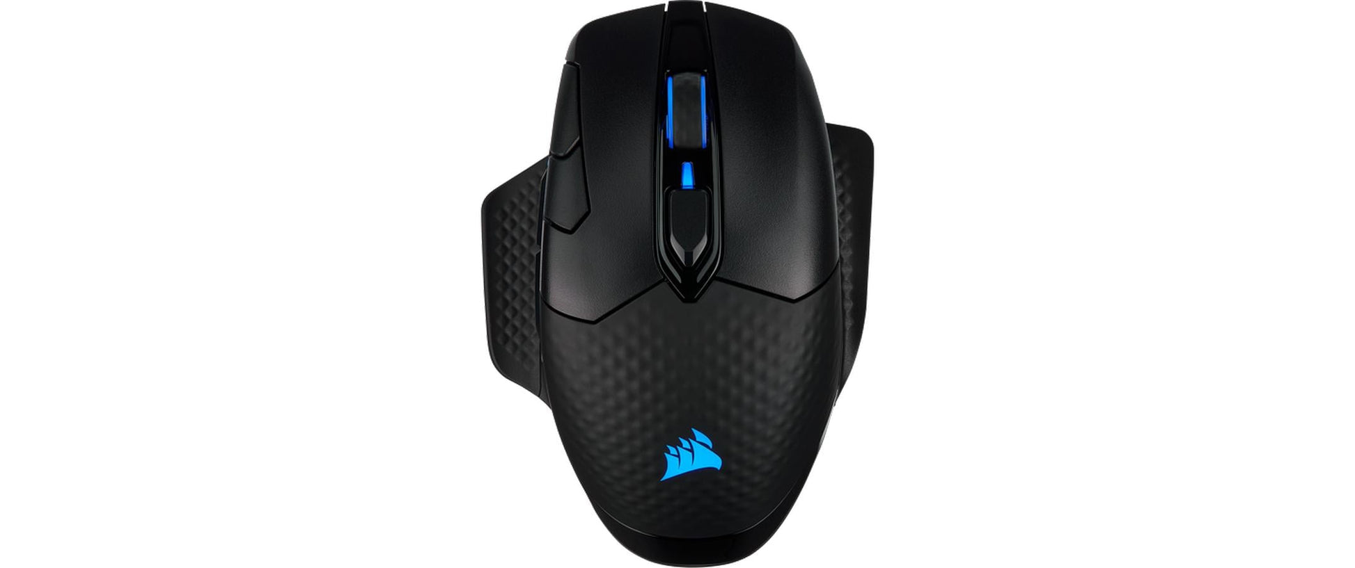 Corsair DARK CORE RGB PRO Gaming-Maus – kabellos, für Rechtshänder, programmierbar, RGB-Beleuchtung, schwarz