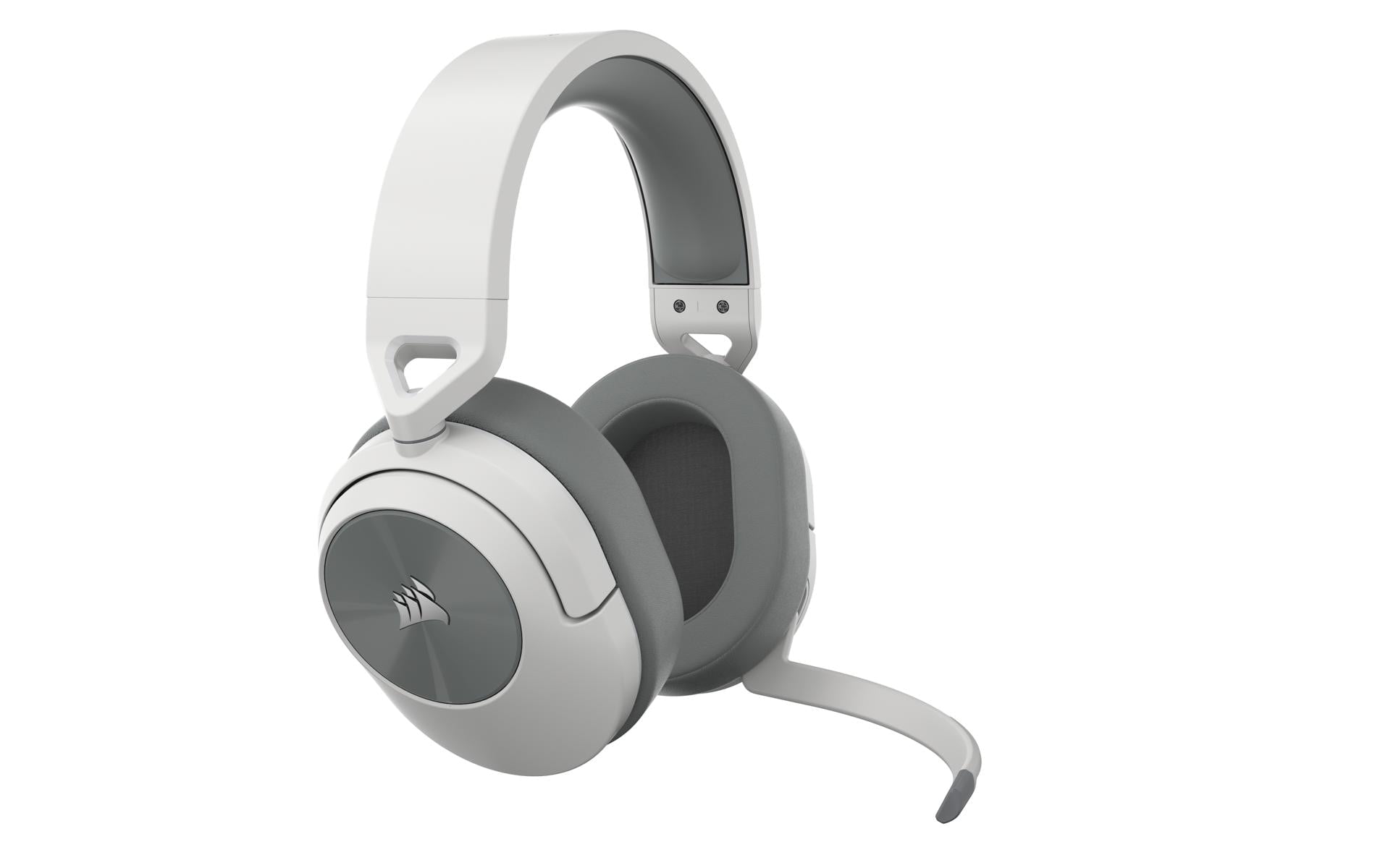 Corsair HS55 WIRELESS – Gaming-Headset, Over-Ear – 2,4 GHz/Bluetooth 5,2, mit Mikrofon – Weiss