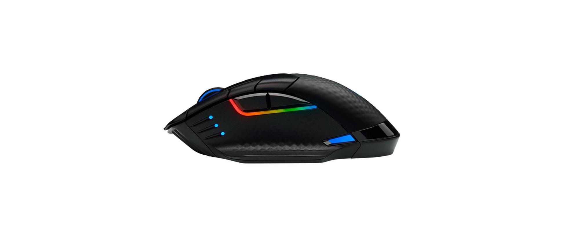 Corsair DARK CORE RGB PRO Gaming-Maus – kabellos, für Rechtshänder, programmierbar, RGB-Beleuchtung, schwarz