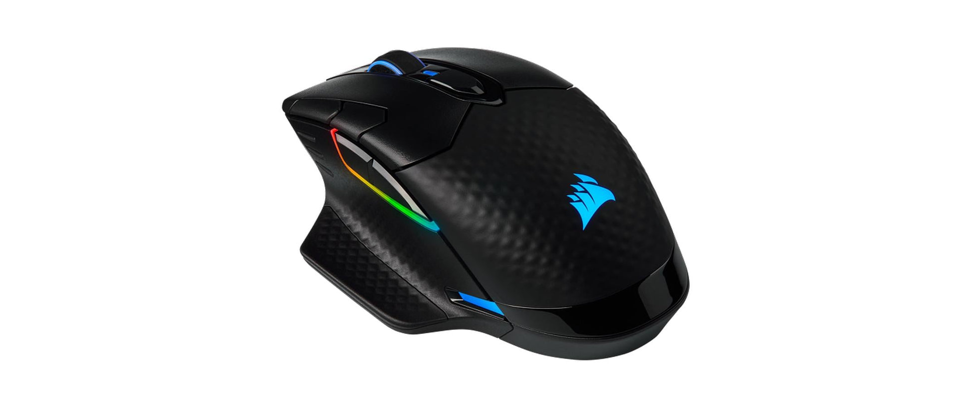 Corsair DARK CORE RGB PRO Gaming-Maus – kabellos, für Rechtshänder, programmierbar, RGB-Beleuchtung, schwarz