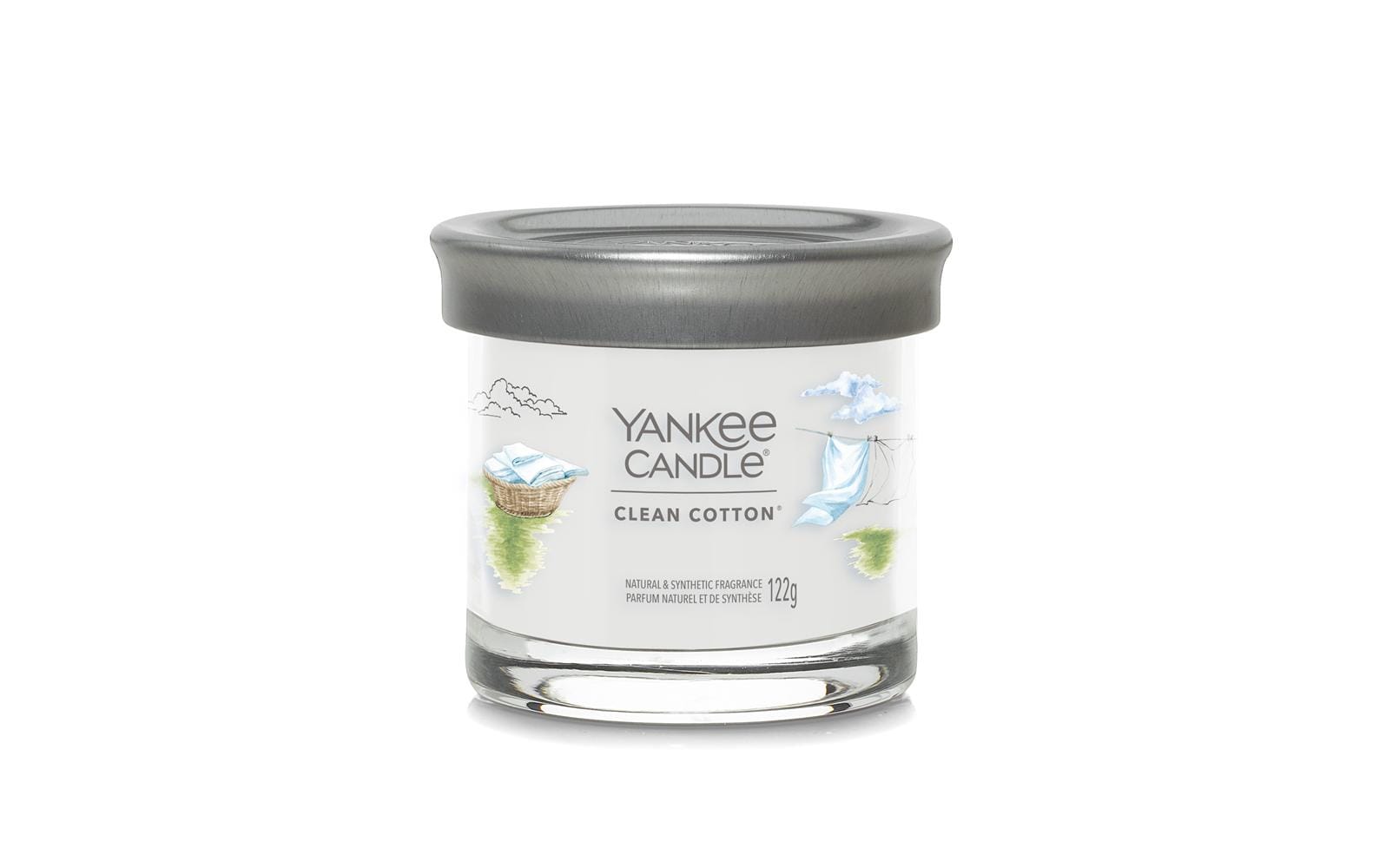 Yankee Candle Clean Cotton – Duftkerze, Small Jar, 30 h