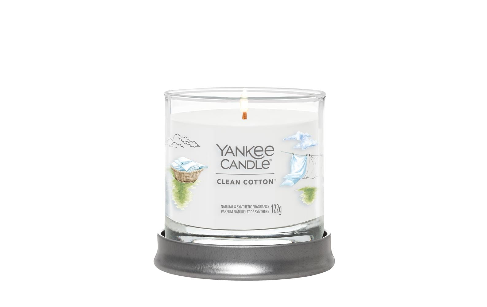 Yankee Candle Clean Cotton – Duftkerze, Small Jar, 30 h