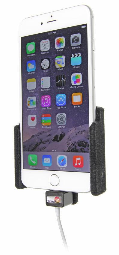 Brodit Halterung für Kabelbefestigung – Auto-Halterung – für iPhone 6 Plus – Schwarz