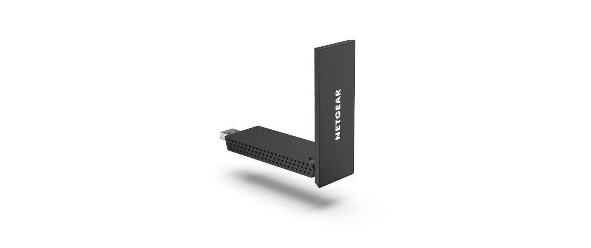 NETGEAR AXE3000 USB-WLAN-Adapter – Wi-Fi 6E, bis 1200 Mbit/s, Tri-Band, USB 3.2 Gen 1 – für PC/Laptop