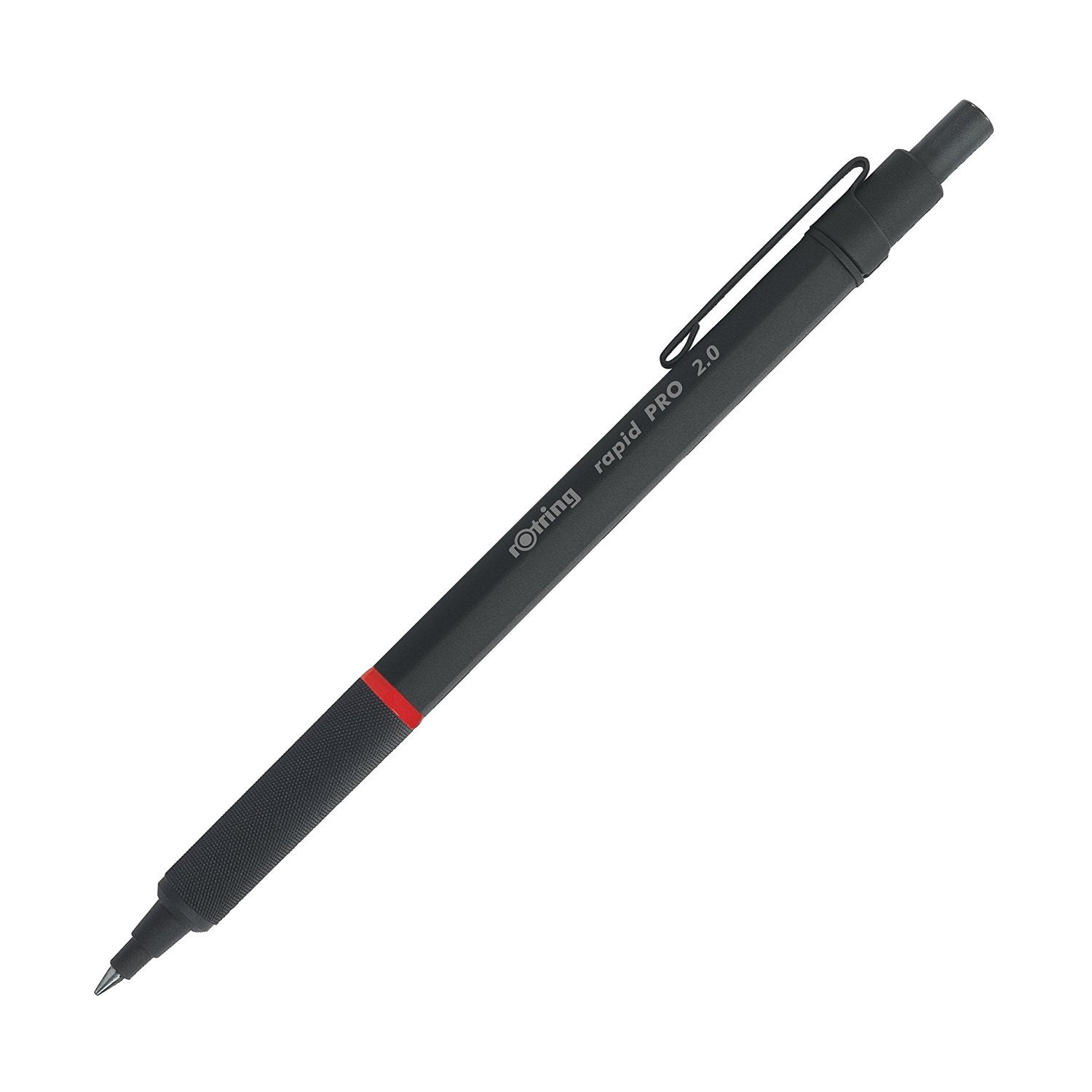Rotring Rapid PRO Fallminenstift – 2,0 mm – Metall – Schwarz – mit Spitzer