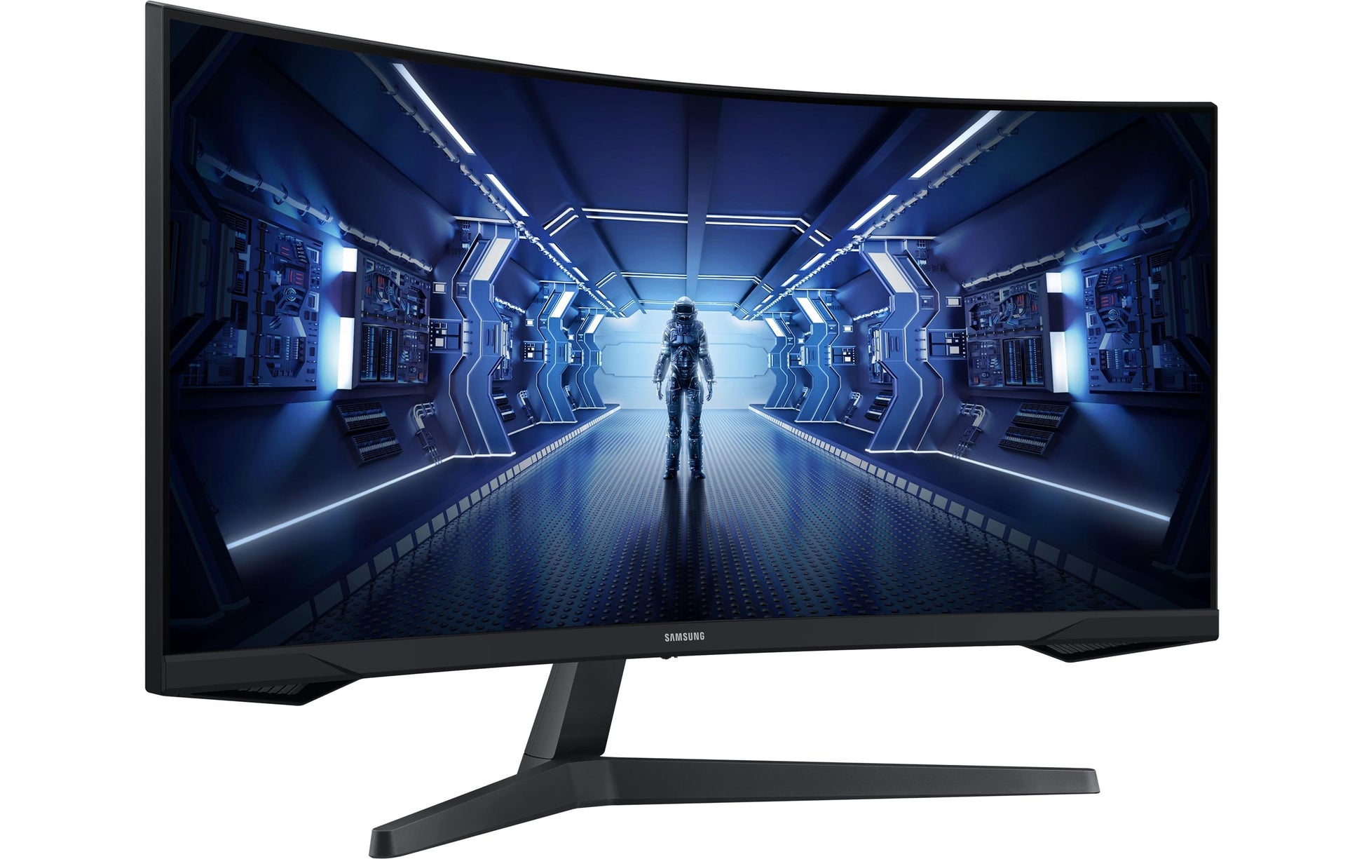 Samsung C34G55TWWP – Monitor, 34", LCD, Schwarz