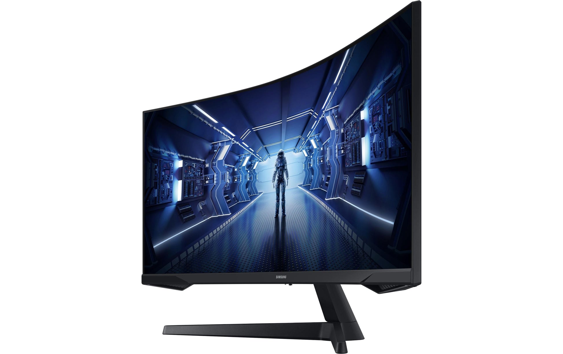 Samsung C34G55TWWP – Monitor, 34", LCD, Schwarz