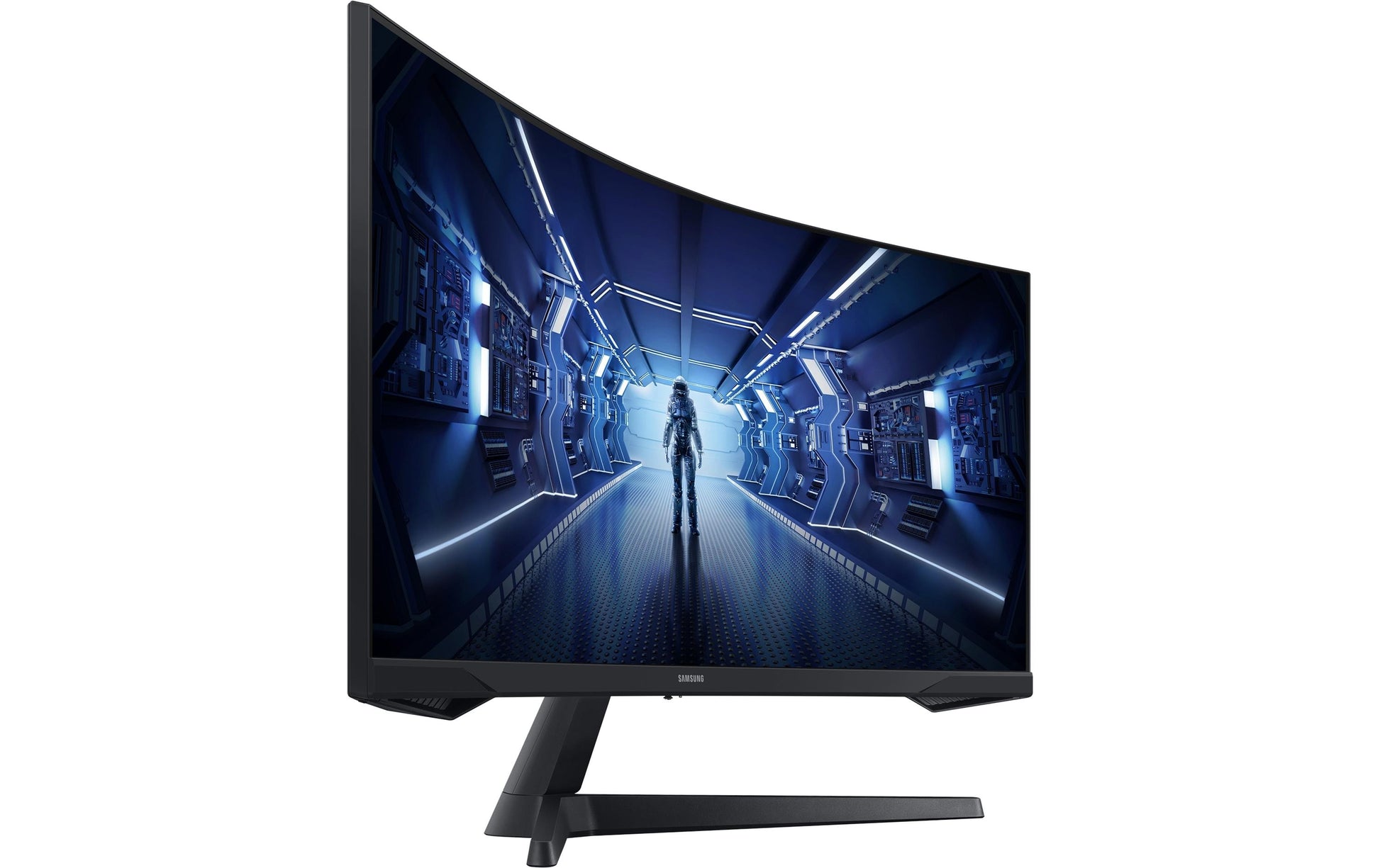 Samsung C34G55TWWP – Monitor, 34", LCD, Schwarz