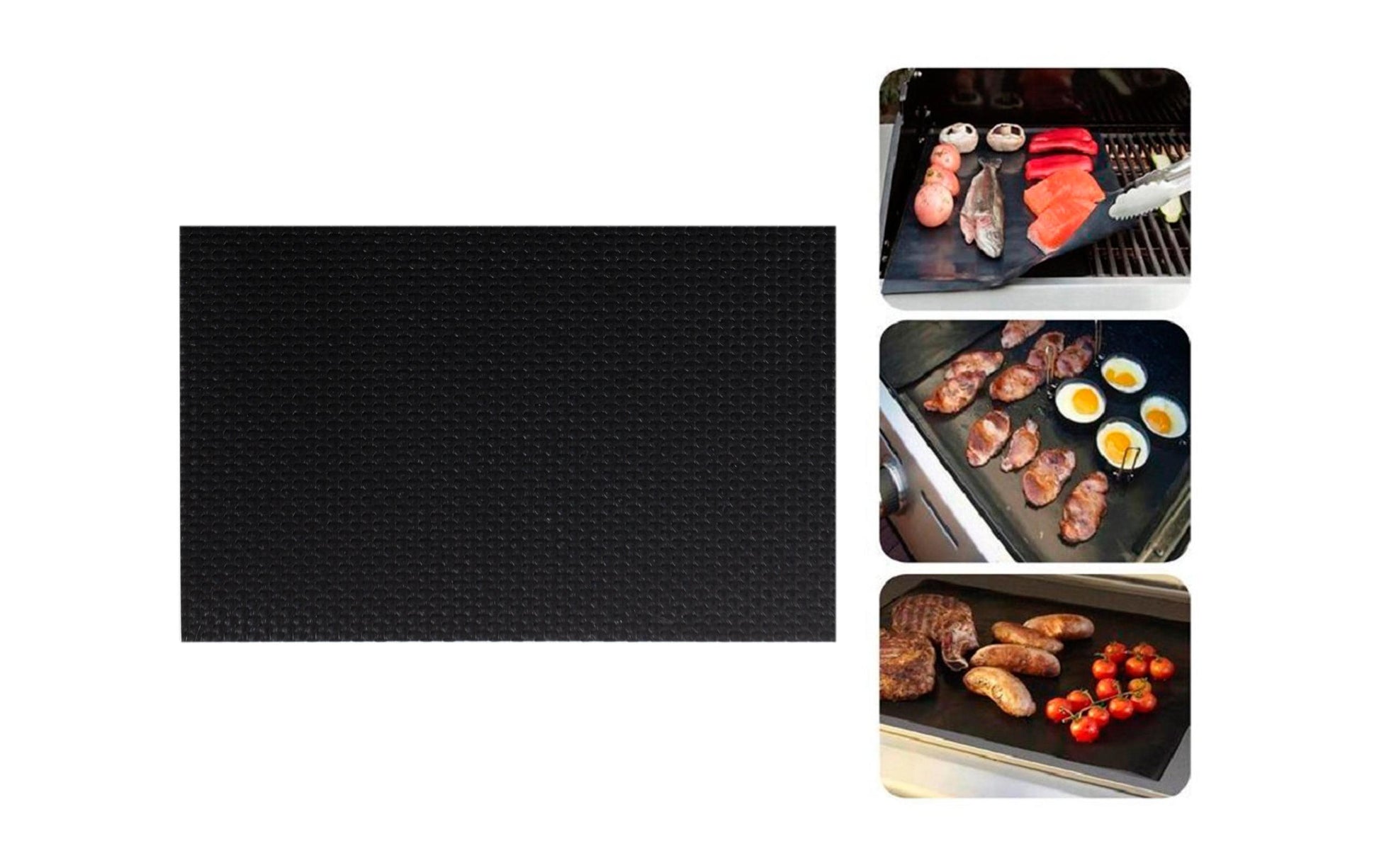 Struct Grillmatte – 40 × 33 cm, hitzebeständig bis 260 °C, 2 Stk., PTFE-beschichtetes Fiberglas