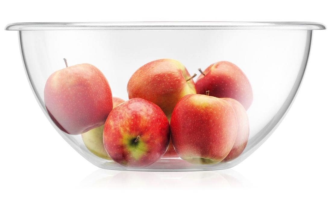 Bodum Salatschüssel BISTRO – 10 l, Ø 33 cm, Kunststoff, Transparent, spülmaschinenfest
