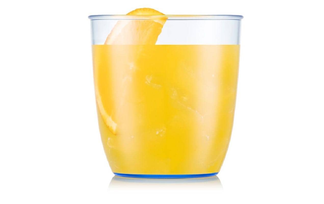 Bodum KVADRANT Becher – 4er Set, 350 ml, 8,7 × 8,7 × 9,2 cm, Kunststoff, Blau/Transparent, stapelbar